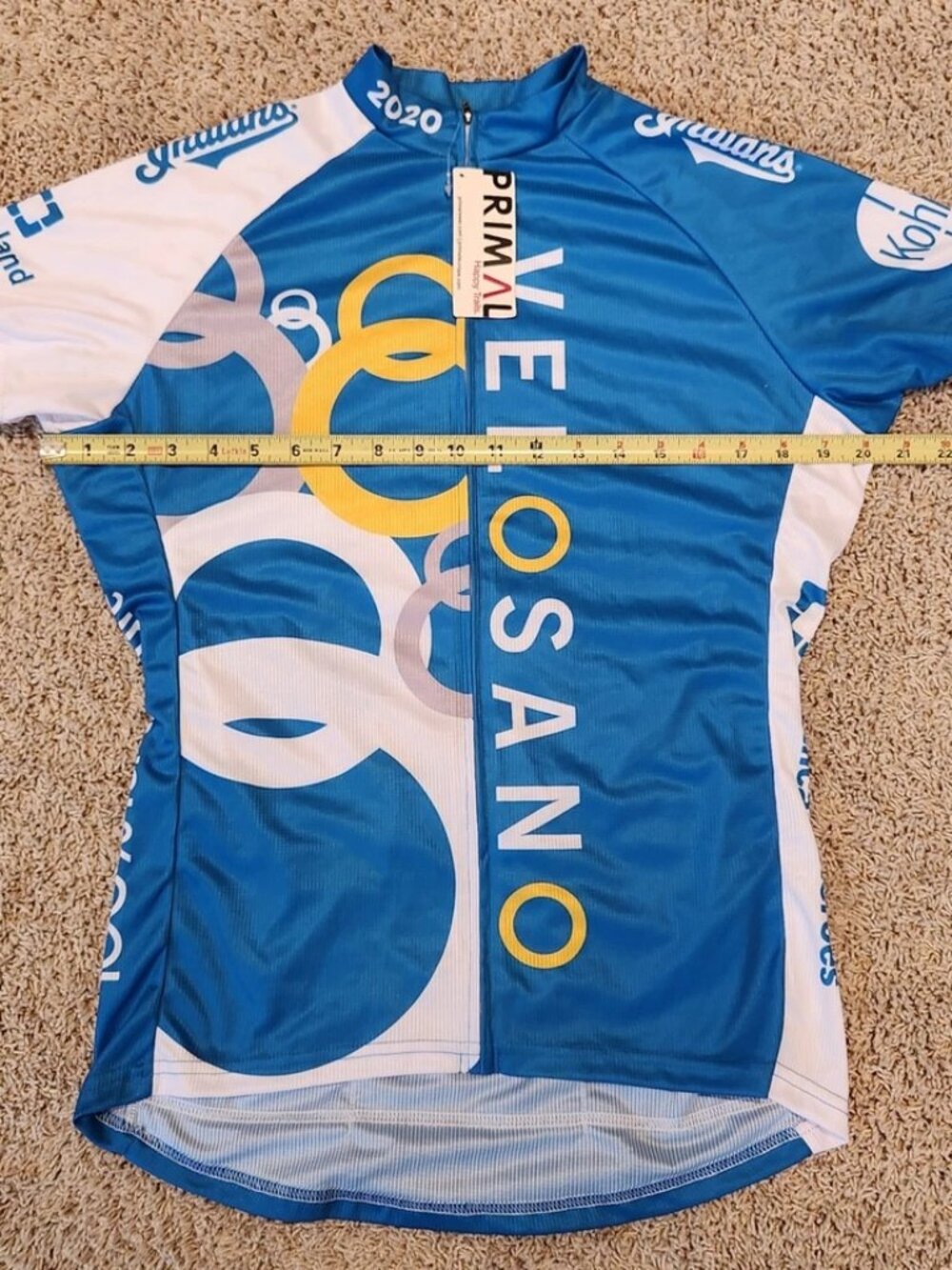 Primal Women XL VeloSano Cleveland Clinic Cycling Jersey Sport Cut Ohio NOS 2020 - Picture 8 of 16